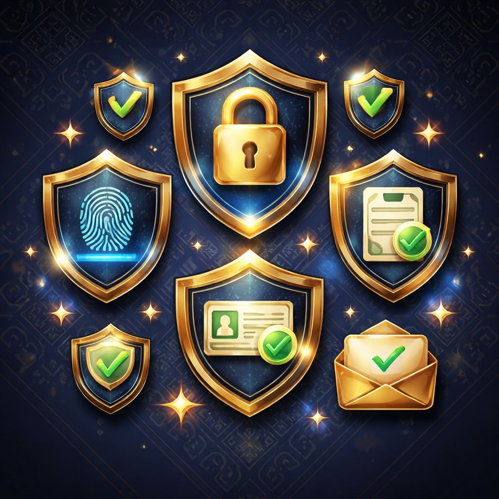 Verificación de cuenta CASLOCO y distintivos de seguridad para jugadores